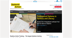 Desktop Screenshot of dyslexiaaction.org.uk