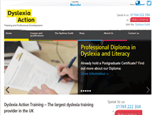 Tablet Screenshot of dyslexiaaction.org.uk